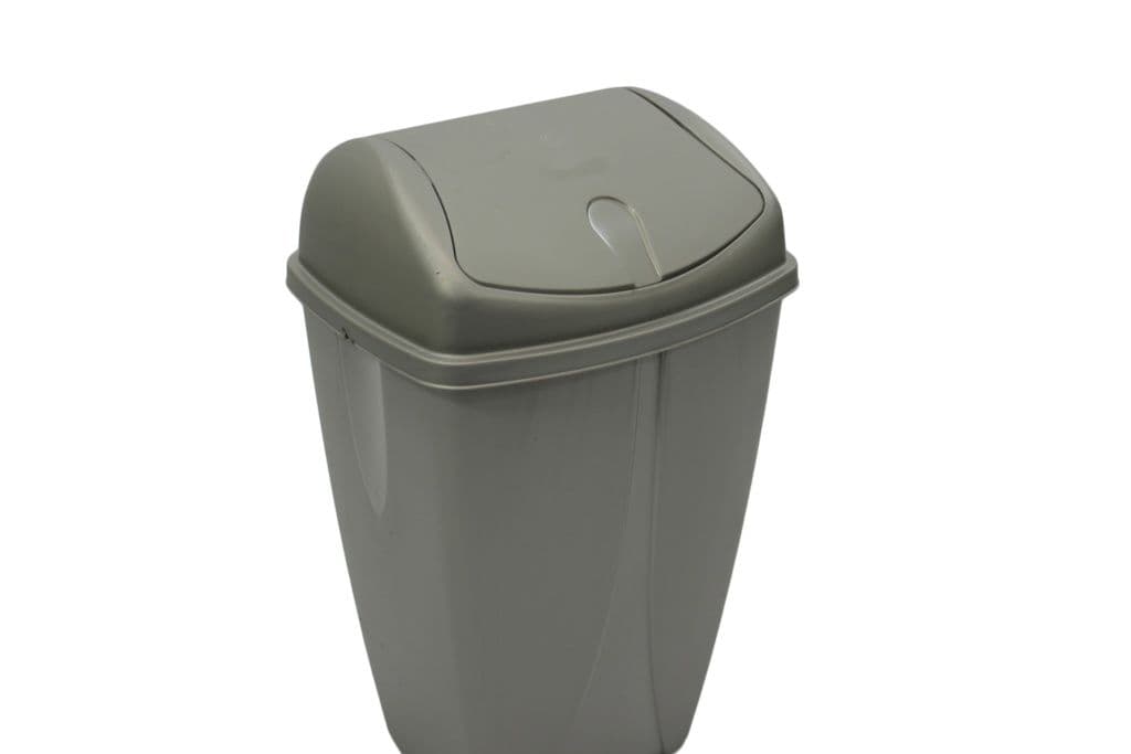 TML Swing Bin - 50L Metalic Silver