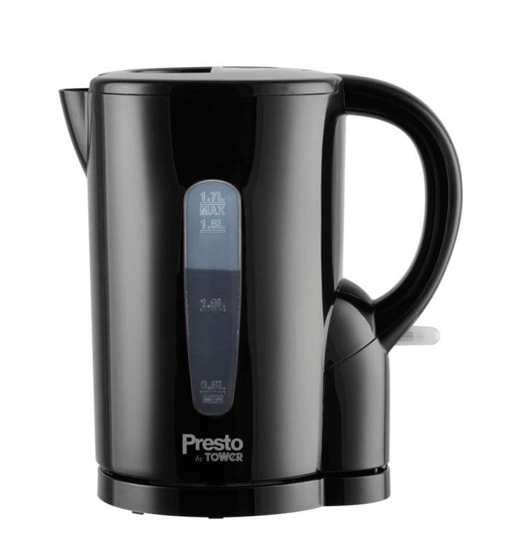 Tower Presto 1.7L Electric Kettle - Black 2200w