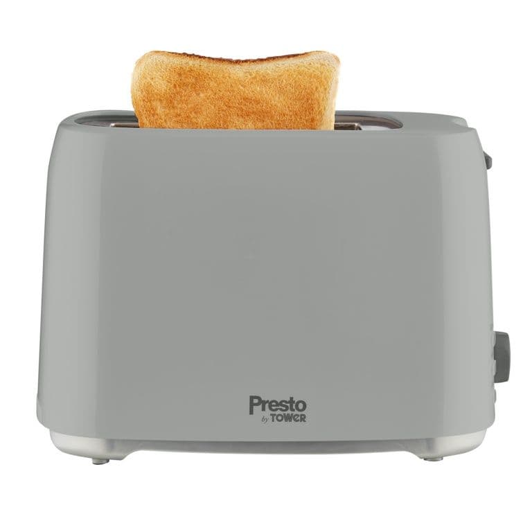 Tower Presto 2 Slice Toaster - Grey