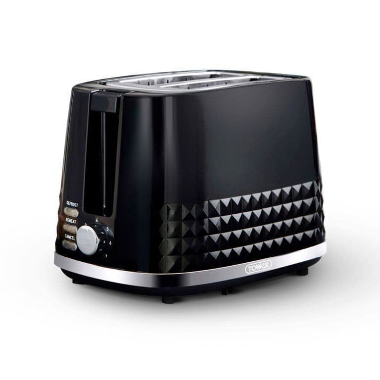 Tower Solataire 2 Slice Toaster - Black
