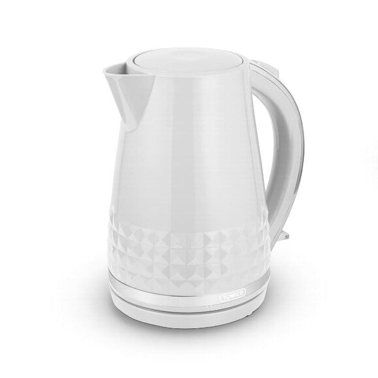 Tower Solataire White Kettle 3kw - 1.5L