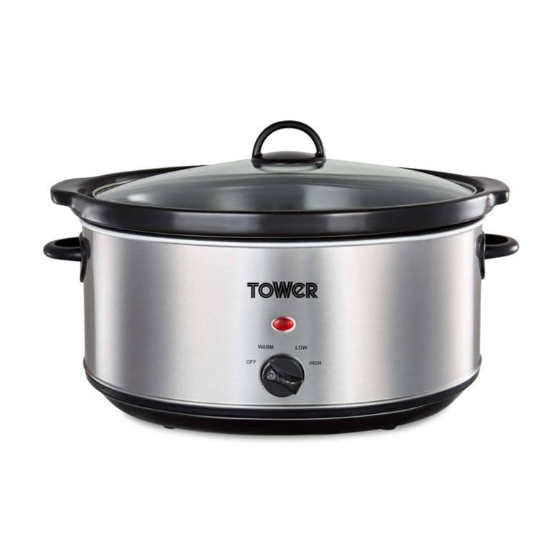 Tower Steel Slow Cooker Stainless - 6.5L