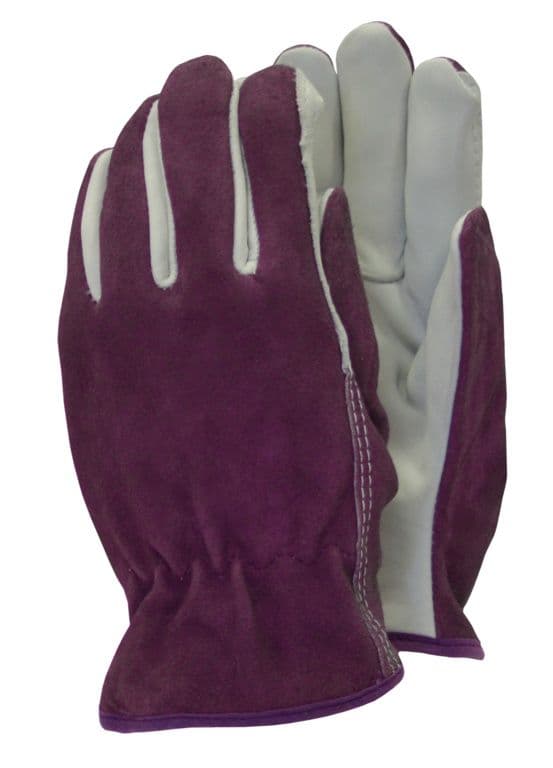 Town & Country Premium - Leather Gloves - Ladies Size - M Purple
