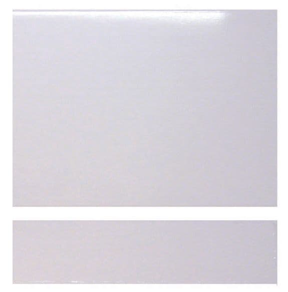 Trojan L & P End Panel - White 700mm