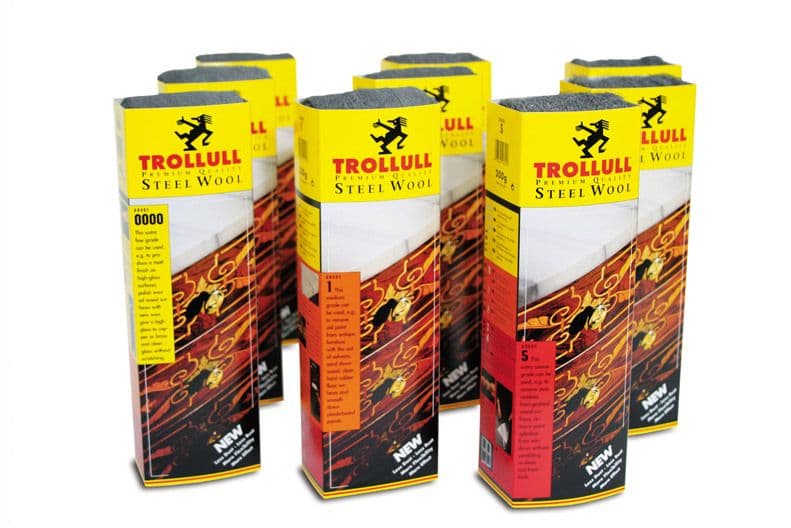 Trollull Steel Wool Grade 0000 - 200g Sleeves