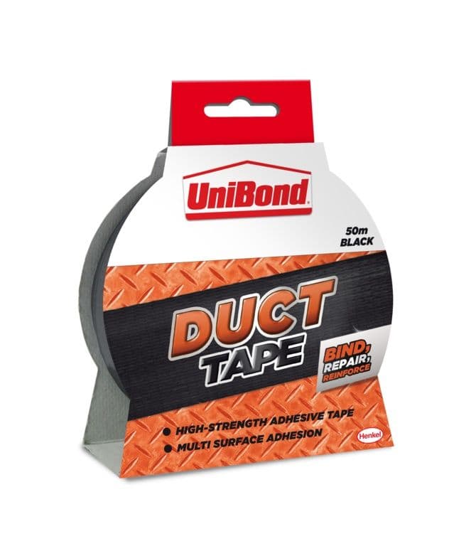 UniBond Duct Tape - Black 50mm x 50m