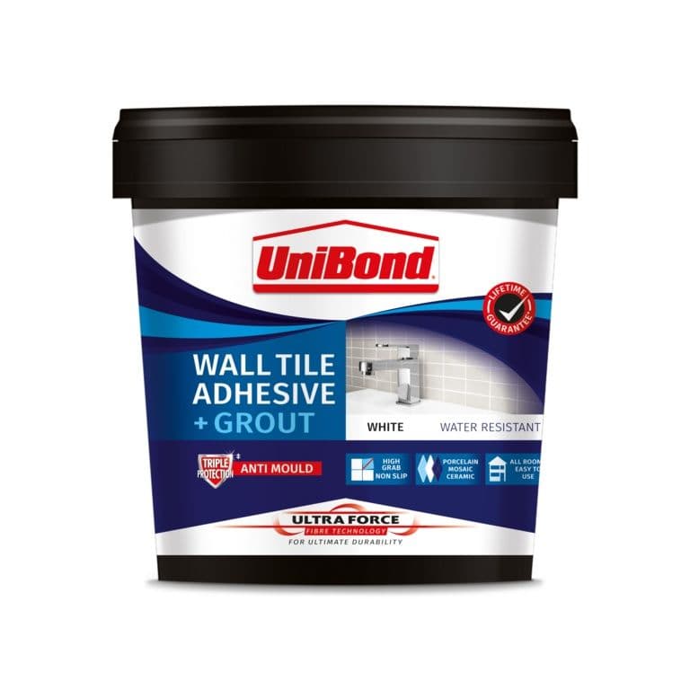 UniBond Ultraforce Wall Tile Adhesive & Grout 1.38kg - White