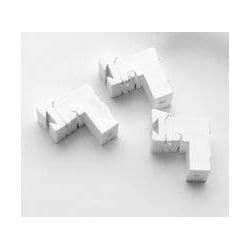 Universal Curtain Track Brackets - White, Pack 5