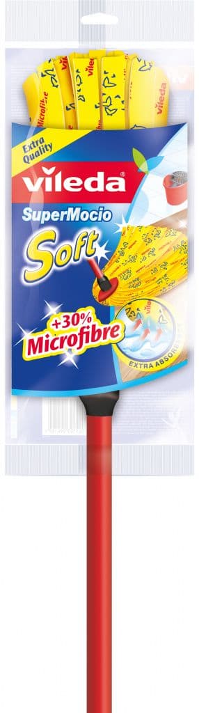 Vileda Supermocio Soft Head & Handle Mop - Single + Refill