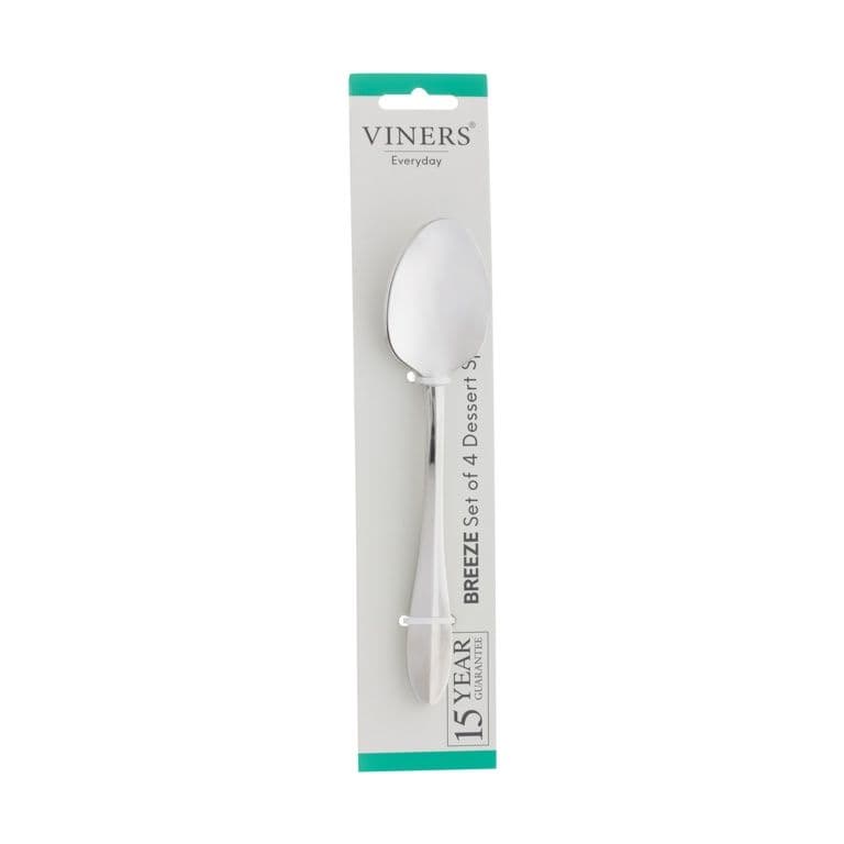 Viners Everyday Breeze Table Dessert Spoon - Pack 4