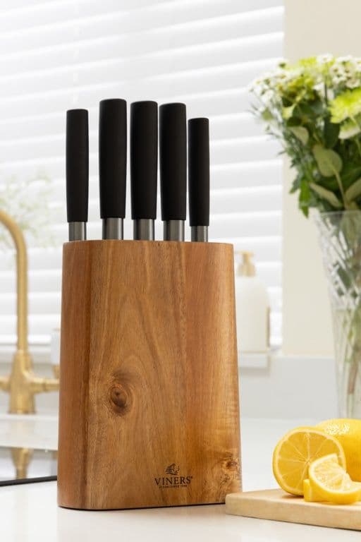 Viners Graphite Knife Block Set Gift Box - 6 Piece