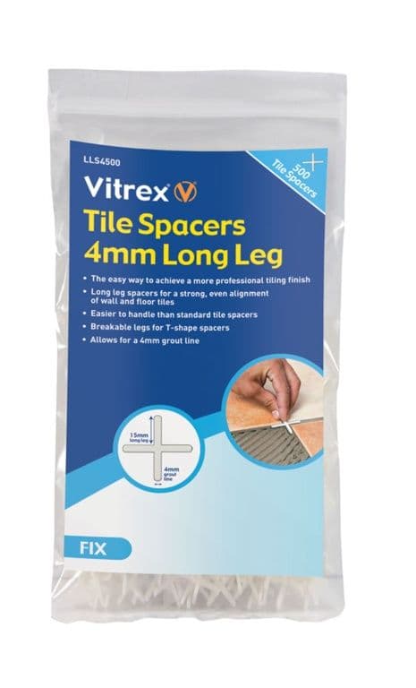 Vitrex Long Leg Tile Spacers - 4x500