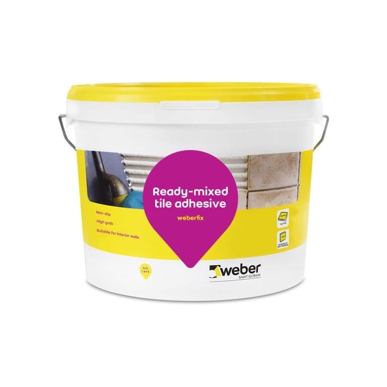 Weberfix Water Resistant Tile Adhesive Tub - 15kg