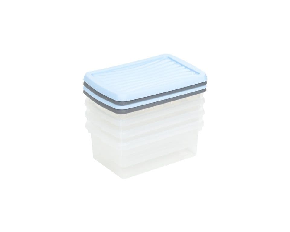 Wham Boxes And Lids 3.5L - 2 Assorted Colours Pack 4