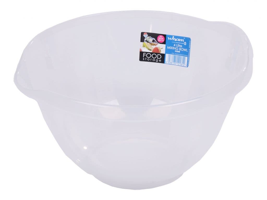 Wham Clear Mixing Bowl - 4ltr