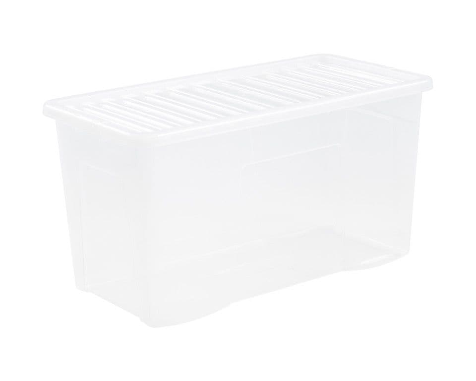 Wham Clip Lid Box - 110L Clear