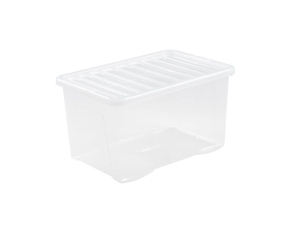 Wham Clip Lid Box - 60L Clear