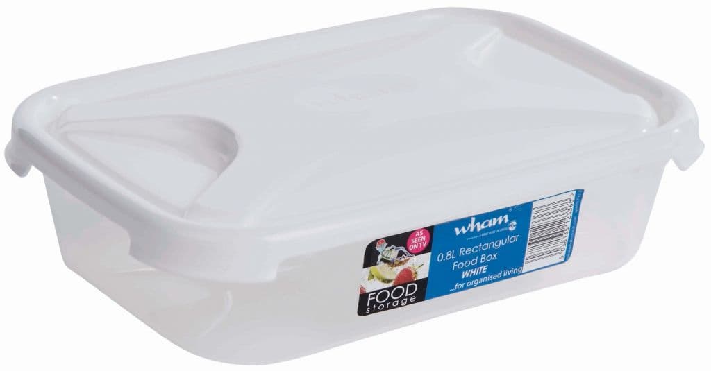 Wham Rectangular Food Storage White - 0.8L