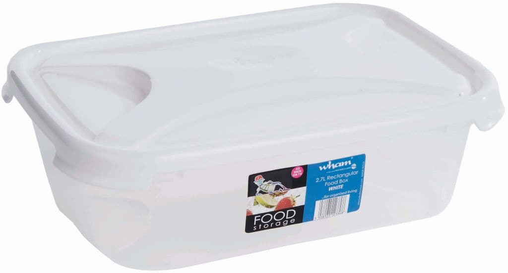 Wham Rectangular Food Storage White - 2.7L