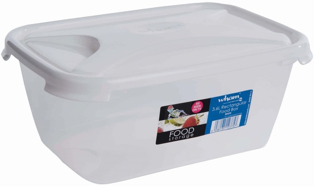 Wham Rectangular Food Storage White - 3.6L