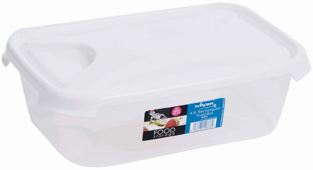 Wham Rectangular Food Storage White - 4.5ltr
