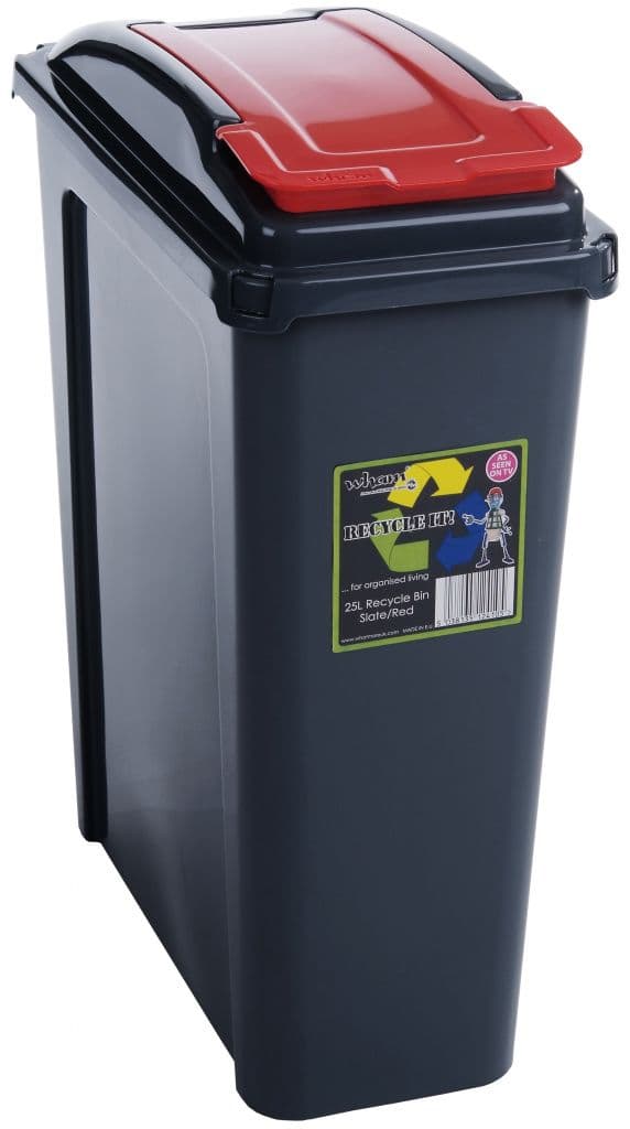 Wham Recycling Bin 25Ltr - Red