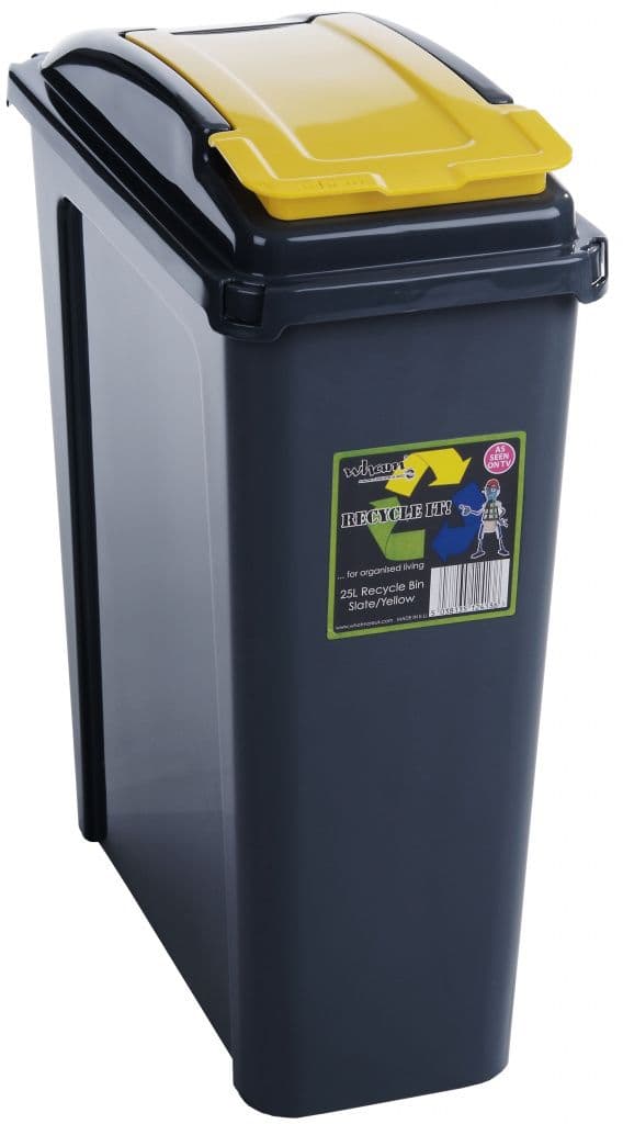 Wham Recycling Bin 25Ltr - Yellow