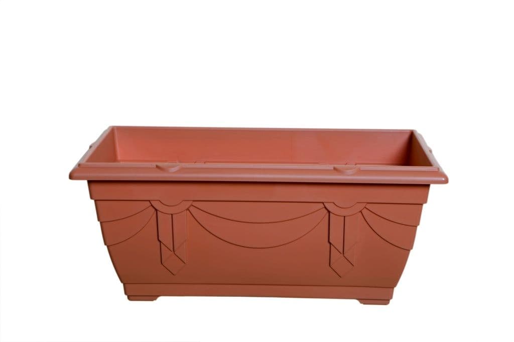 Whitefurze 40cm Venetian Window Box - Terracotta