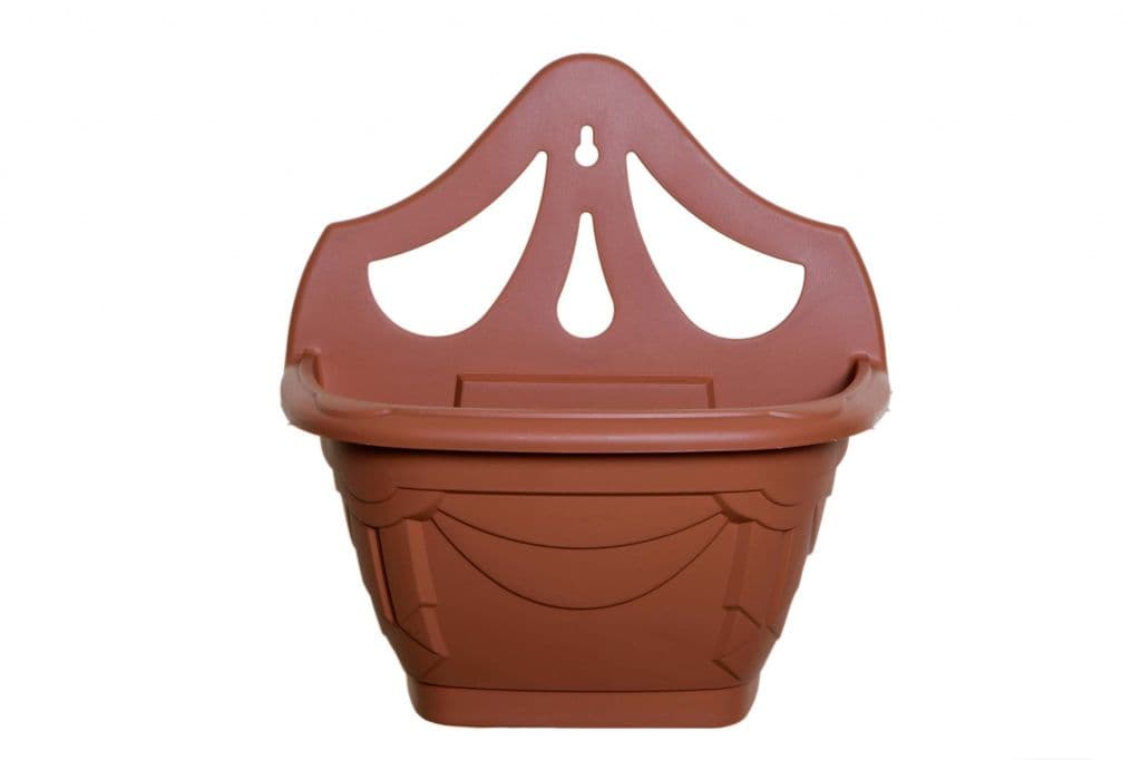 Whitefurze 56446 31cm Venetian Wall Planter - Terracotta