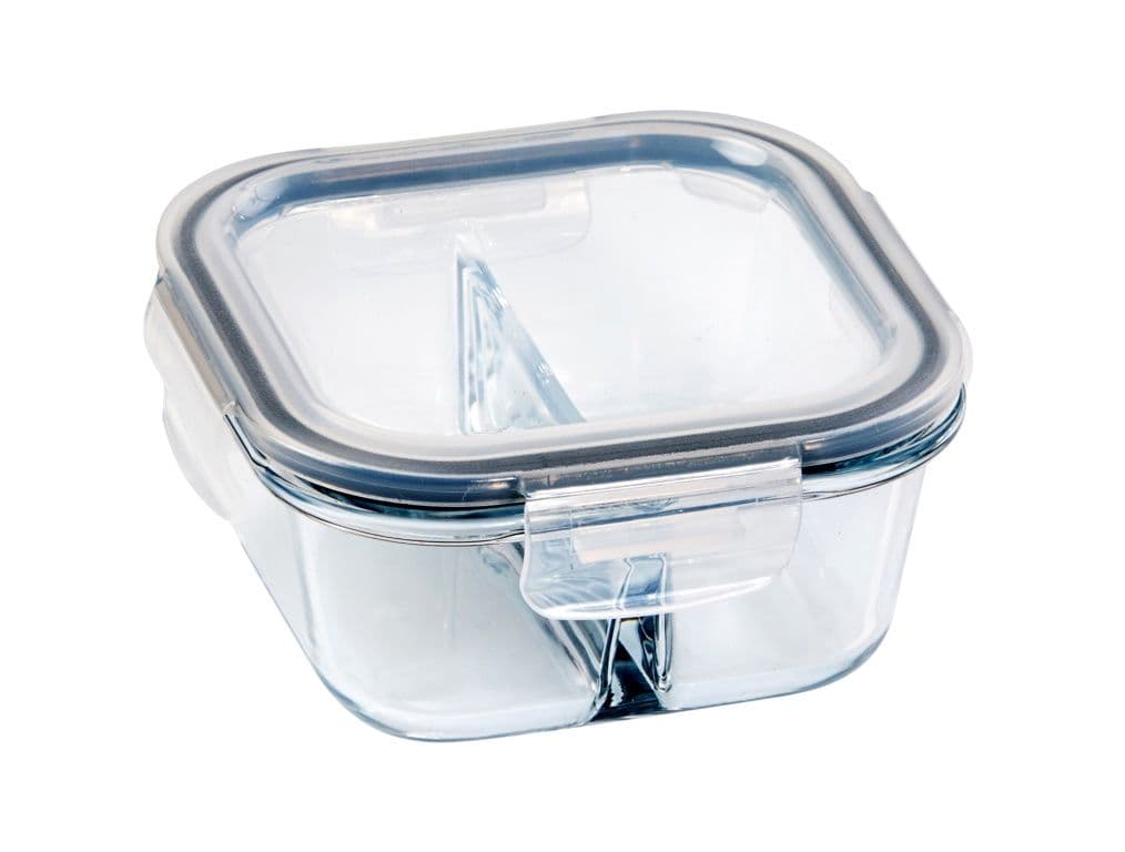 Wiltshire Square Glass Food Container - 500ml capacity
