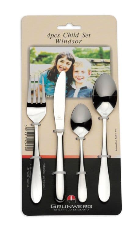 Windsor Childrens Set - 4 Piece Stainless Steel