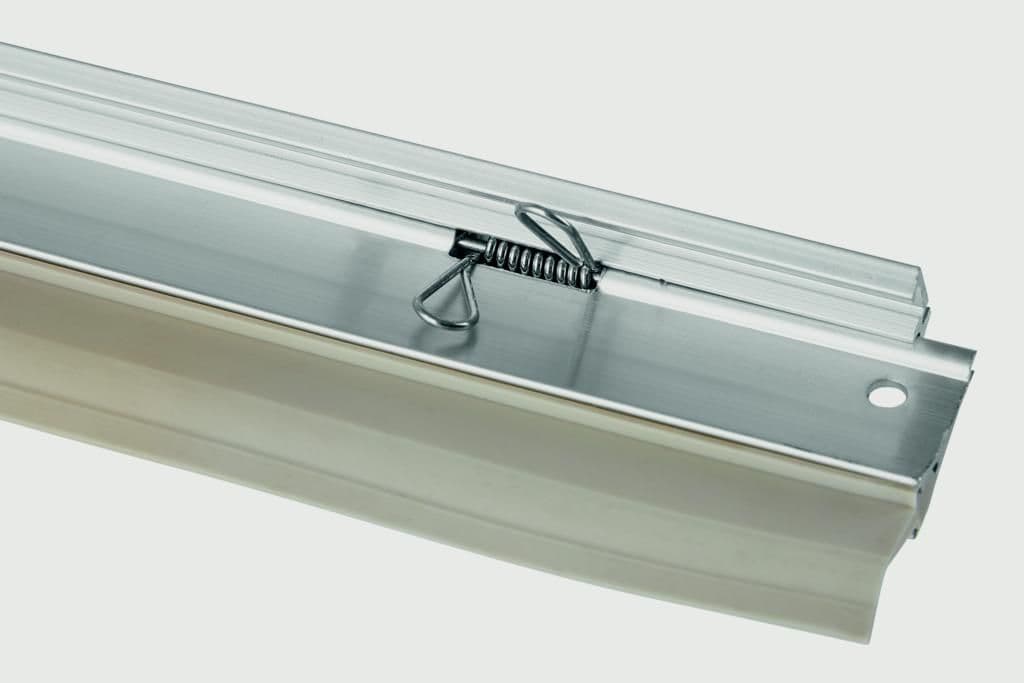 Woodside Bottom of the Door Self Seal Draught Excluder TPE Sweep - Aluminium Silver