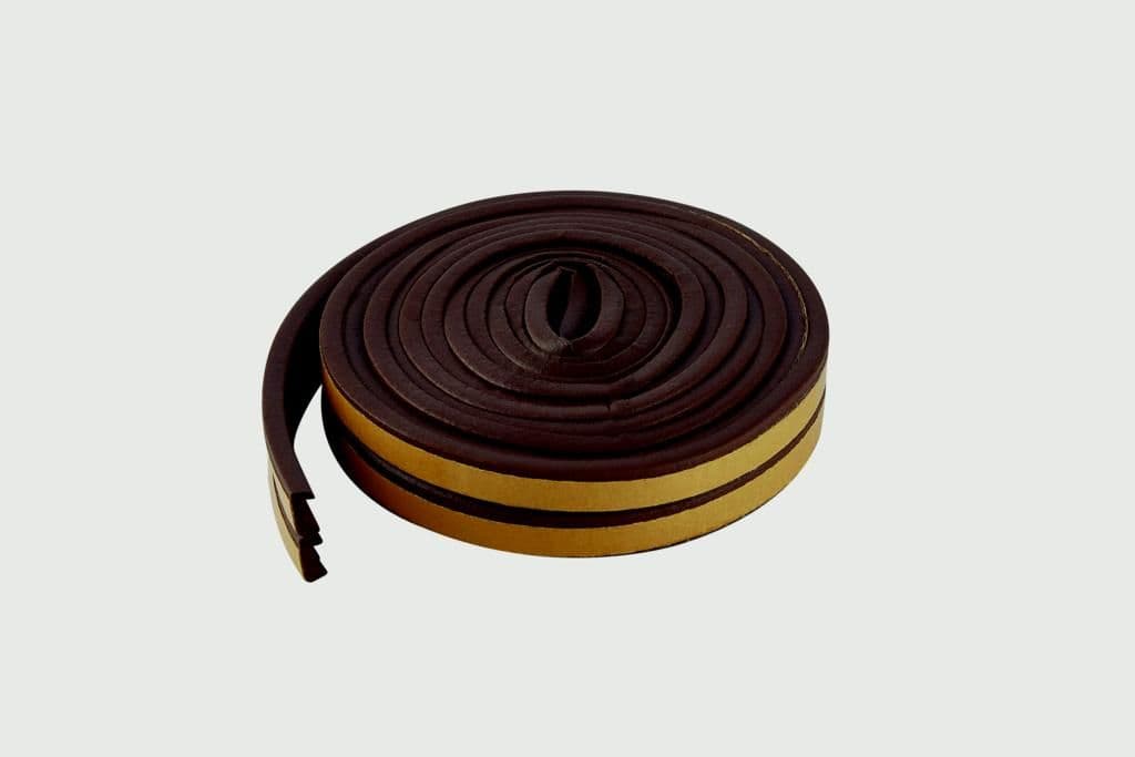 Woodside EPDM E Rubber Strip - 5m Brown