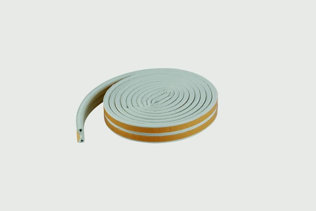 Woodside EPDM P Rubber Strip - 5m White