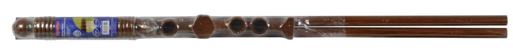 Woodside Walnut Effect Wooden Curtain Pole - 240cm, 28mm diameter