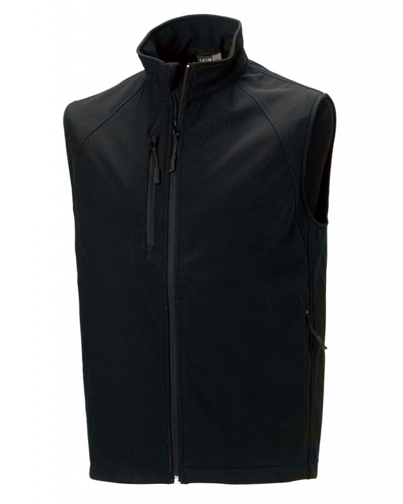 Workhouse Two Gents Softshell Gilet Black - XL