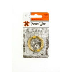 X Brass Picture Wire (Blister Pack) - No. 1