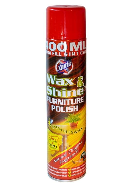 Xanto Wax & Shine Furniture Polish - 400ml Natural