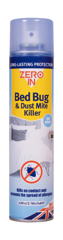 Zero In Bed Bug & Dust Mite Killer - 300ml Aerosol