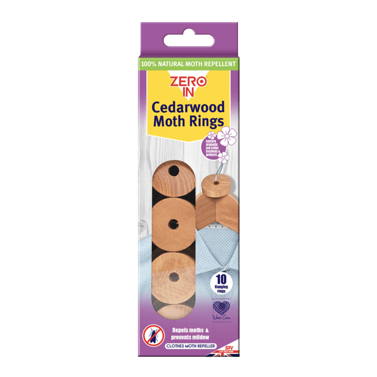 Zero In Cedarwood Moth Rings - 10 pack