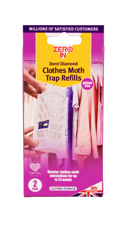 Zero In Demi Diamond Clothes Moth Refills - Twin Pack