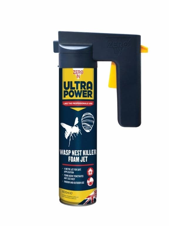 Zero In Wasp Nest Killer Foam Jet - 600ml Trigger Aerosol