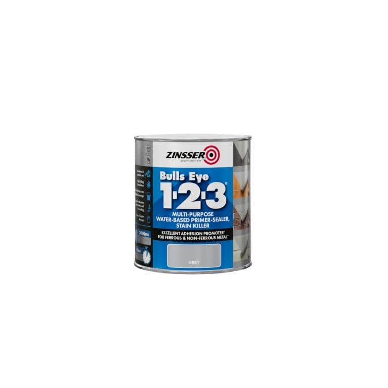 Zinsser Bullseye 1-2-3 Grey Water Based Primer - 500ml