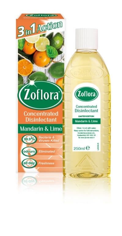 Zoflora Disinfectant 250ml - Mandarin & Lime