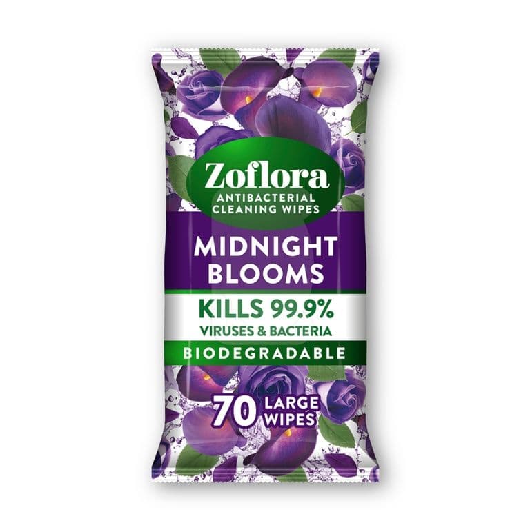 Zoflora Mid Bloom Large Wipes - 70pk