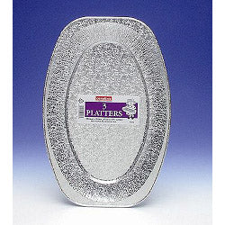 Caroline Silver Foil Platter (3) - 17" (43cm)