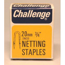 Challenge Netting Staples - Zinc Plated (Box Pack) - 20mm
