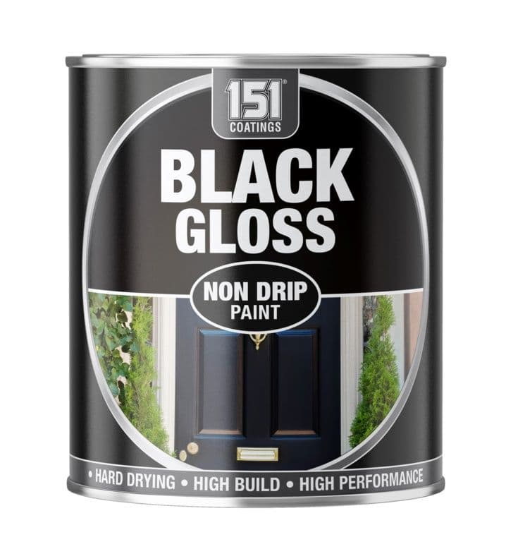 151 Coatings Non Drip Gloss Paint 300ml - Black