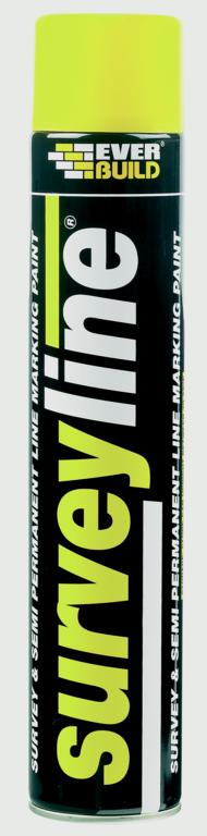 Everbuild Surveyline Paint 700ml - Yellow