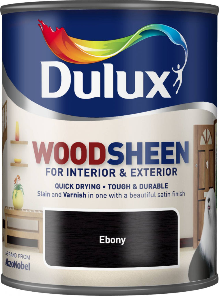 Dulux Woodsheen 750ml - Ebony